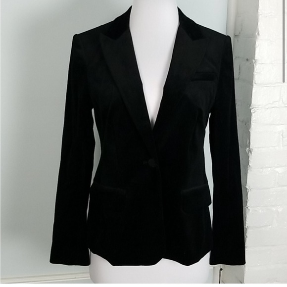 BNWT Ivanka Trump Black Suede Velvet Blazer Suit Jacket - Picture 2 of 8